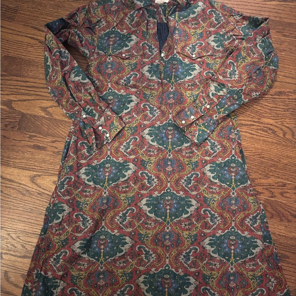 Ann Mashburn Women's Western Volume Popover Dress in Rust Size
S - Picture 3 of 7